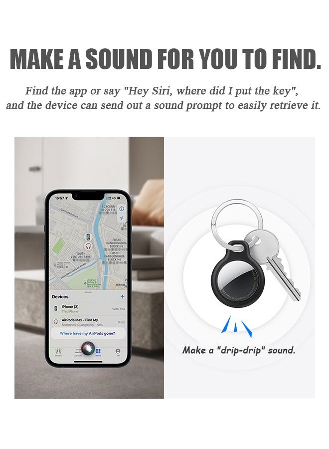 Hoco Bluetooth Tracker, Smart Finders with Airtag Case, AirTag Anti-Lose Reminder Key Finder Works With App for IOS Device Only - Image 3