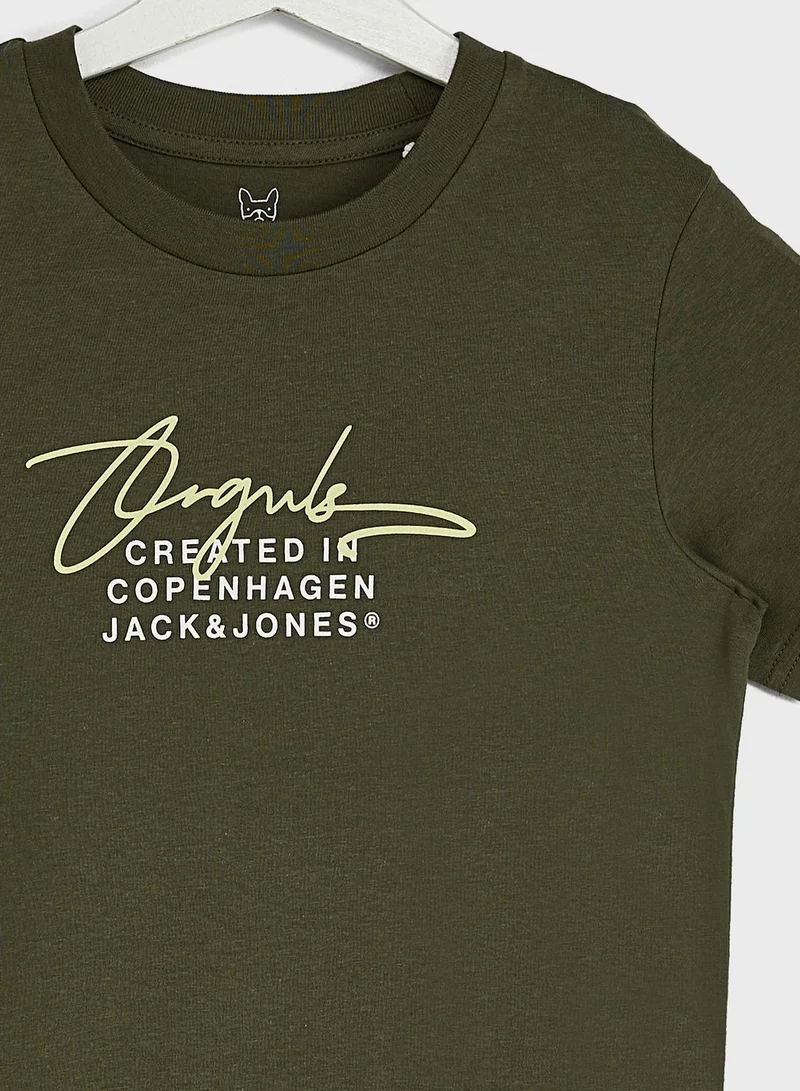 Jack & Jones Junior Kids Slogan T-Shirt
