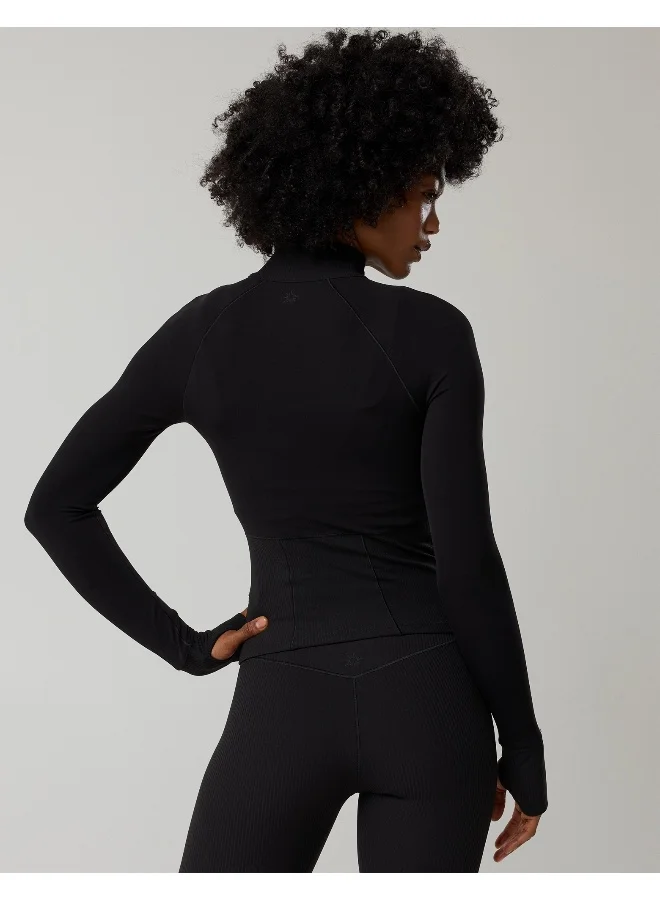 Aerie OFFLINE By Aerie Real Me Long Sleeve Mock Neck Full Zip