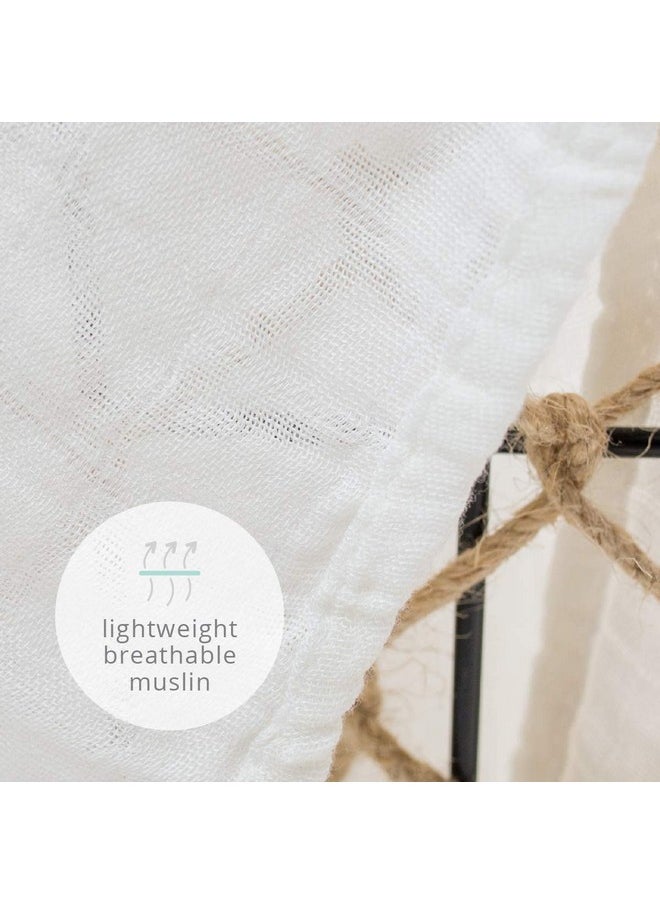 لولوجو مناديل قطنية ناعمة حريرية من Baby Mini Muslin، قوارب شراعية، عبوة من 3 قطع، 28 × 28 بوصة  - Image 3