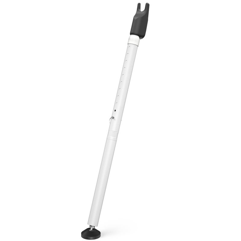 Enayplon Sliding Glass Door Security Bar, Patio Door Barricade Security Bar, Apartment BarSliding Door Security Bar, Door Jammer, White, 1 Pack - Image 1