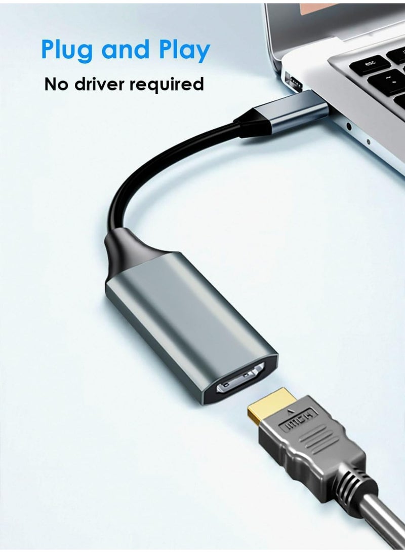 أبلينم محول USB-C إلى HDMI، محول USB Type-C إلى HDMI، محول Thunderbolt 3/4 HDMI لأجهزة الكمبيوتر المحمولة MacBook Pro/Air، وGalaxy/Monitor، وiPhone 15 Pro Max، وDell XPS، وThinkpad، وSurface، وiPad Pro - Image 2