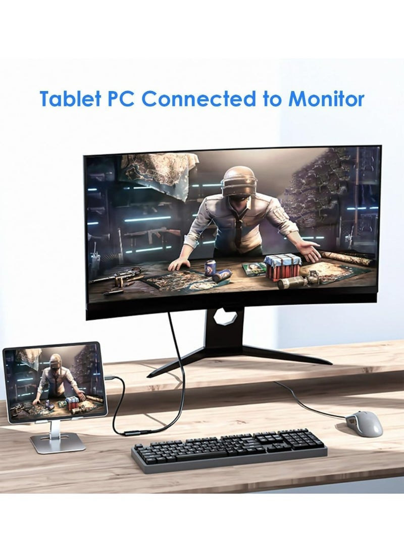 أبلينم محول USB-C إلى HDMI، محول USB Type-C إلى HDMI، محول Thunderbolt 3/4 HDMI لأجهزة الكمبيوتر المحمولة MacBook Pro/Air، وGalaxy/Monitor، وiPhone 15 Pro Max، وDell XPS، وThinkpad، وSurface، وiPad Pro - Image 3