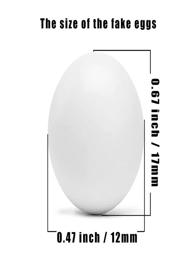 WOLEDOE 8Pcs Fake Bird Eggs, Stop Egg Laying fit Finch, Zebra, Gouldian, Artificial Eggs 12mm*17mm - Image 2