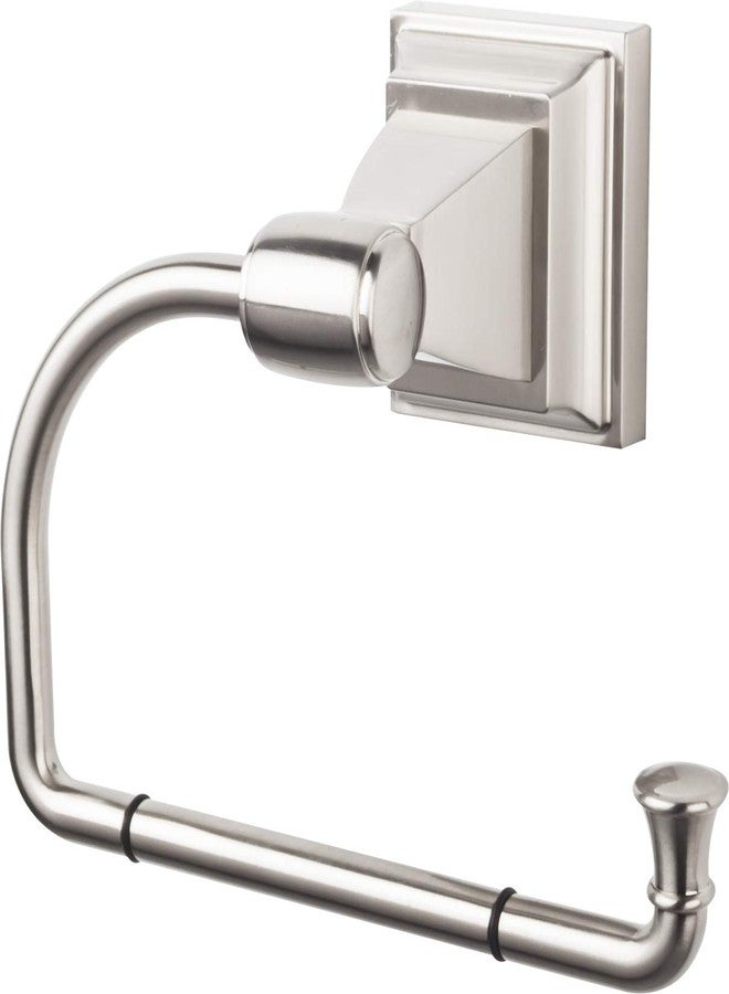 Top Knobs STK4-BSN Stratton Bath Tissue Hook Nickel - Image 1