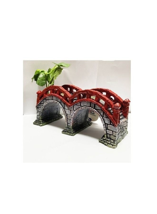 Kwzone Aquarium Resin Fish Tank Decoration Wood Bridge