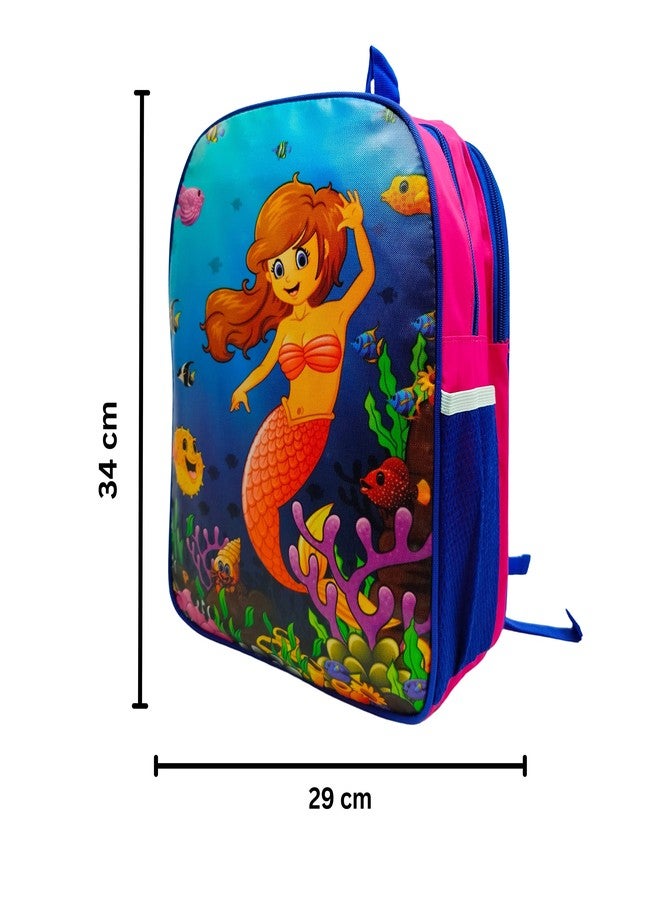 ANNACREATIONS Stylish Animals School Bag For Kids Polyester School Backpack Lightweight Durable Medium Teens for Boys and Girls with Adjustable Shoulder Straps 1Pcs (Style-2) - Image 3