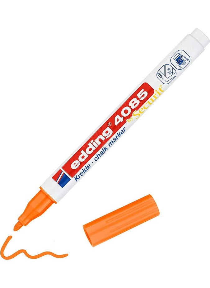Edding 4085 Liquid Chalk Marker Highlighter Orange for Chalkboard and Glass 