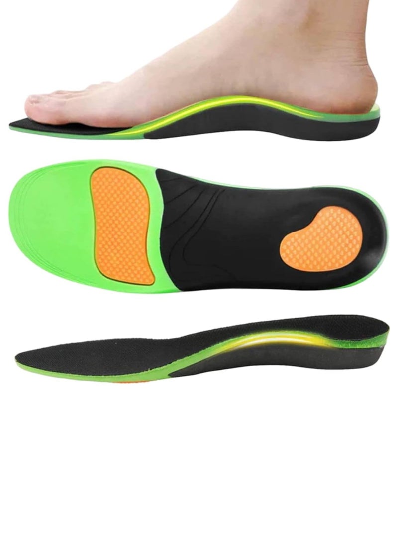 Orthotic Insole, Plantar Fasciitis Insoles, High Arch Support for Men Women, Orthotics Shoe Inserts Relieve Flat Feet, Heel Pain Size: MEDIUM - Image 1