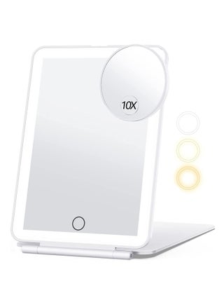 Travel Makeup Mirror with 10X Magnifying Mirror, Vanity Mirror with 80LEDs, 3 Color Lighting, Portable Ultra Slim Lighted Makeup Mirror, Travel Essentials for Women - pzsku/ZF1C9585E5E6E17A99450Z/45/_/1666251811/260aa3f0-2ab7-4a77-b64e-f65c3c1eb36b
