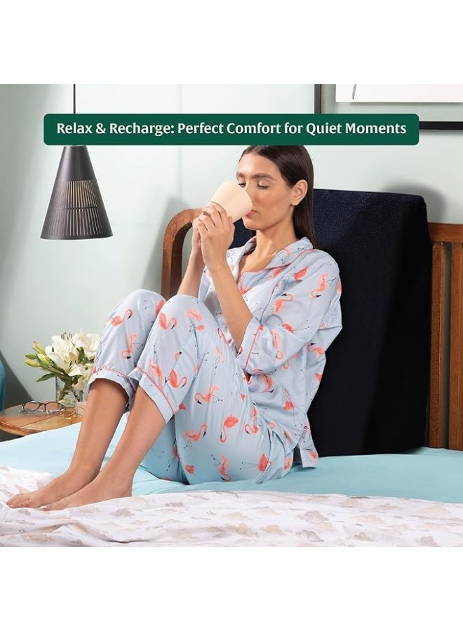 Orthopedic Bed Wedge Pillow with Memory Foam Support, Inclined Sleeping Cushion for Neck Comfort, Elevated Resting Position, Firm Support Design (18 × 18 × 10 Inches) - Image 5