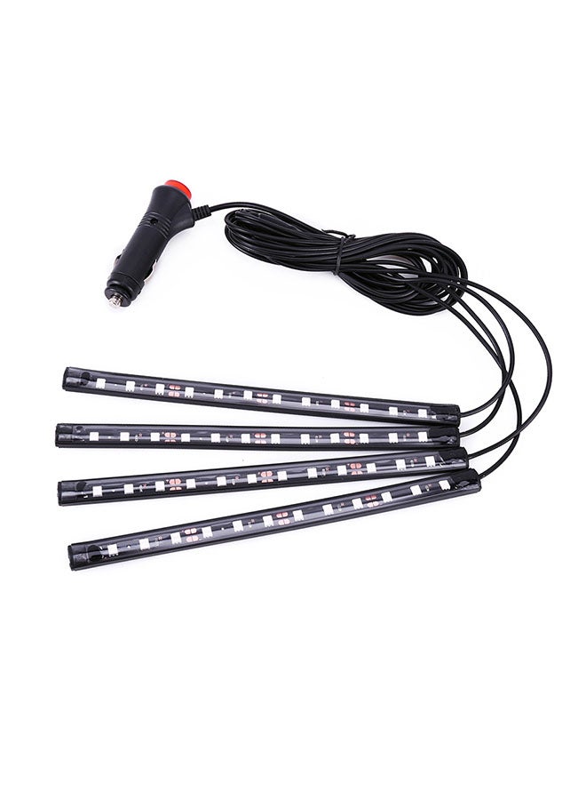 Loquat 4-In-1 Universal Car LED Atmosphere Lights Colorful Lighting Decorative Lamp, With 48LEDs SMD-5050 Lamps - Image 1