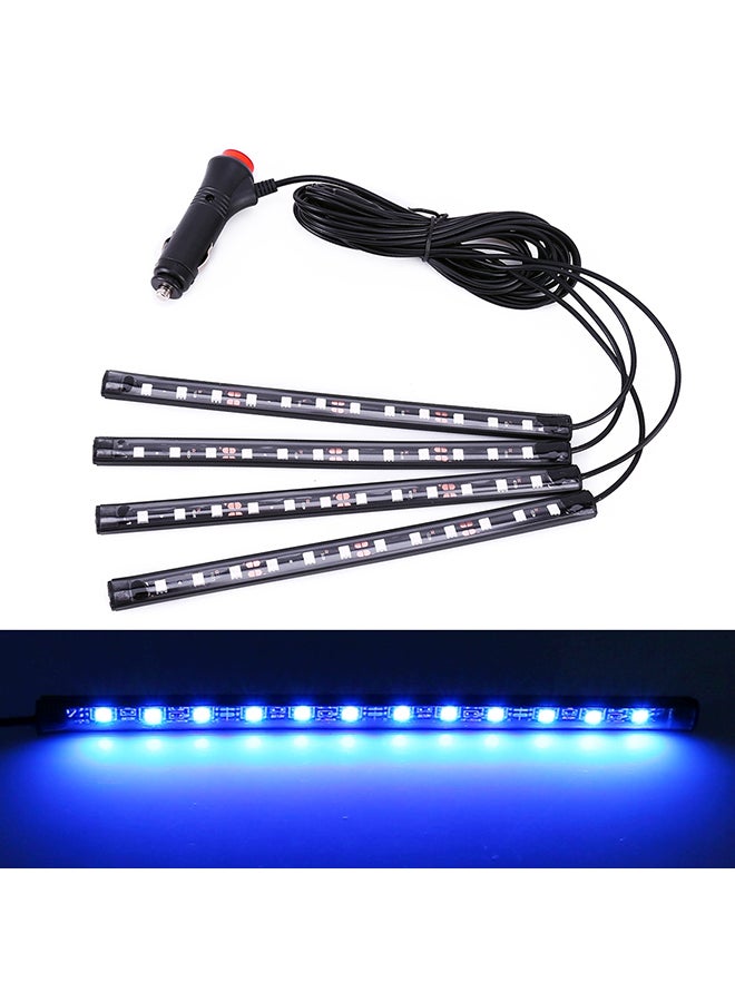 Loquat 4-In-1 Universal Car LED Atmosphere Lights Colorful Lighting Decorative Lamp, With 48LEDs SMD-5050 Lamps - Image 2