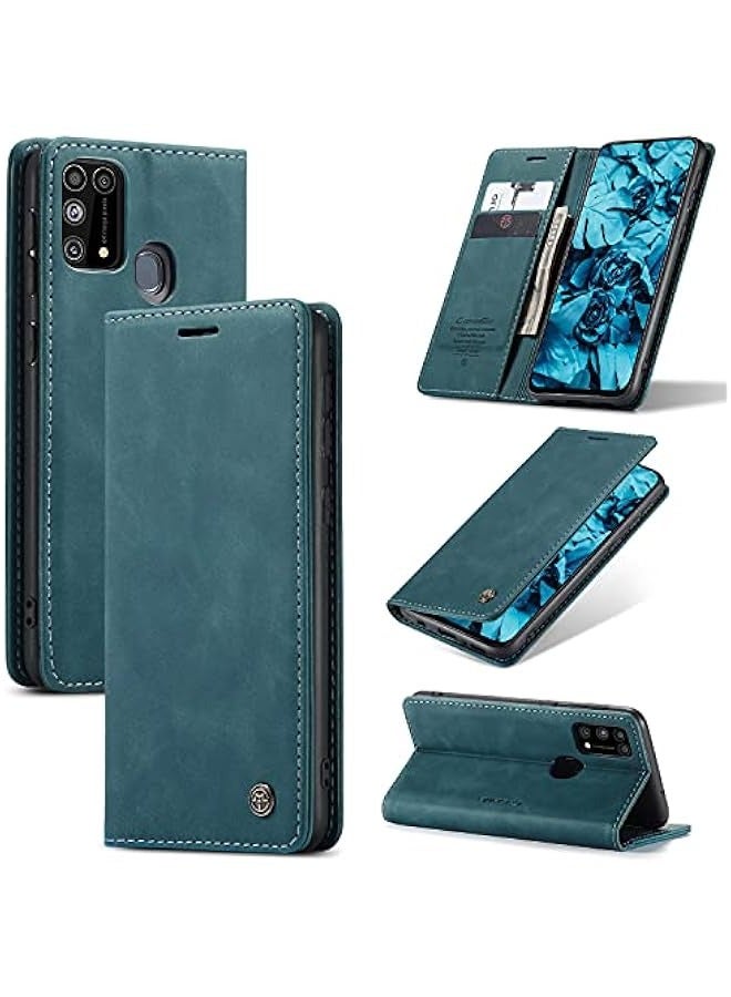Leather protective cover is suitable for Samsung GalaxyM31/M21S - blue - Image 1