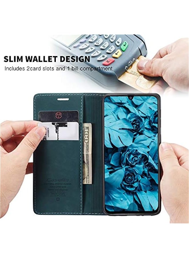 Leather protective cover is suitable for Samsung GalaxyM31/M21S - blue - Image 2