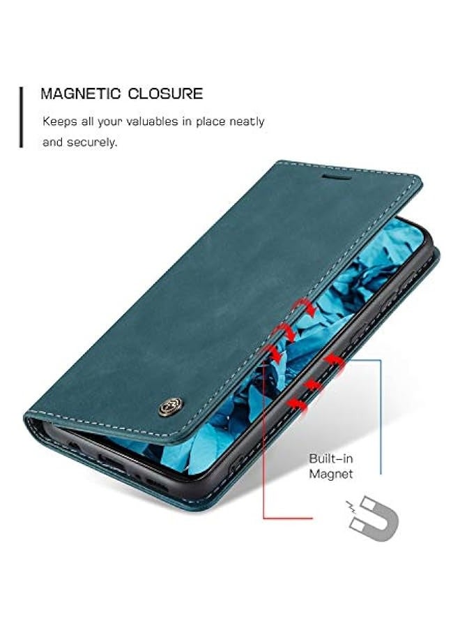 Leather protective cover is suitable for Samsung GalaxyM31/M21S - blue - Image 3