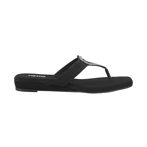 Metro Women Black Suede Ethnic Beaded Slip-on UK/3 EU/36 (32-588) - Image 3