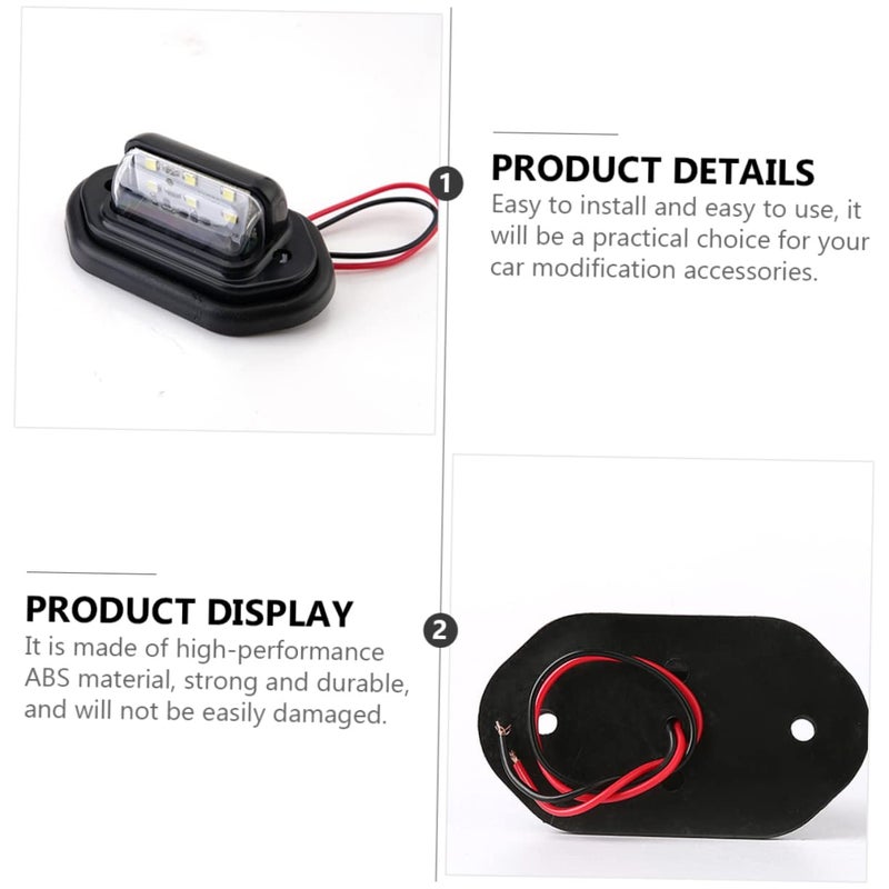 High Brightness LED License Plate Light White Easy Install Durable Truck Car Lamp - Image 4