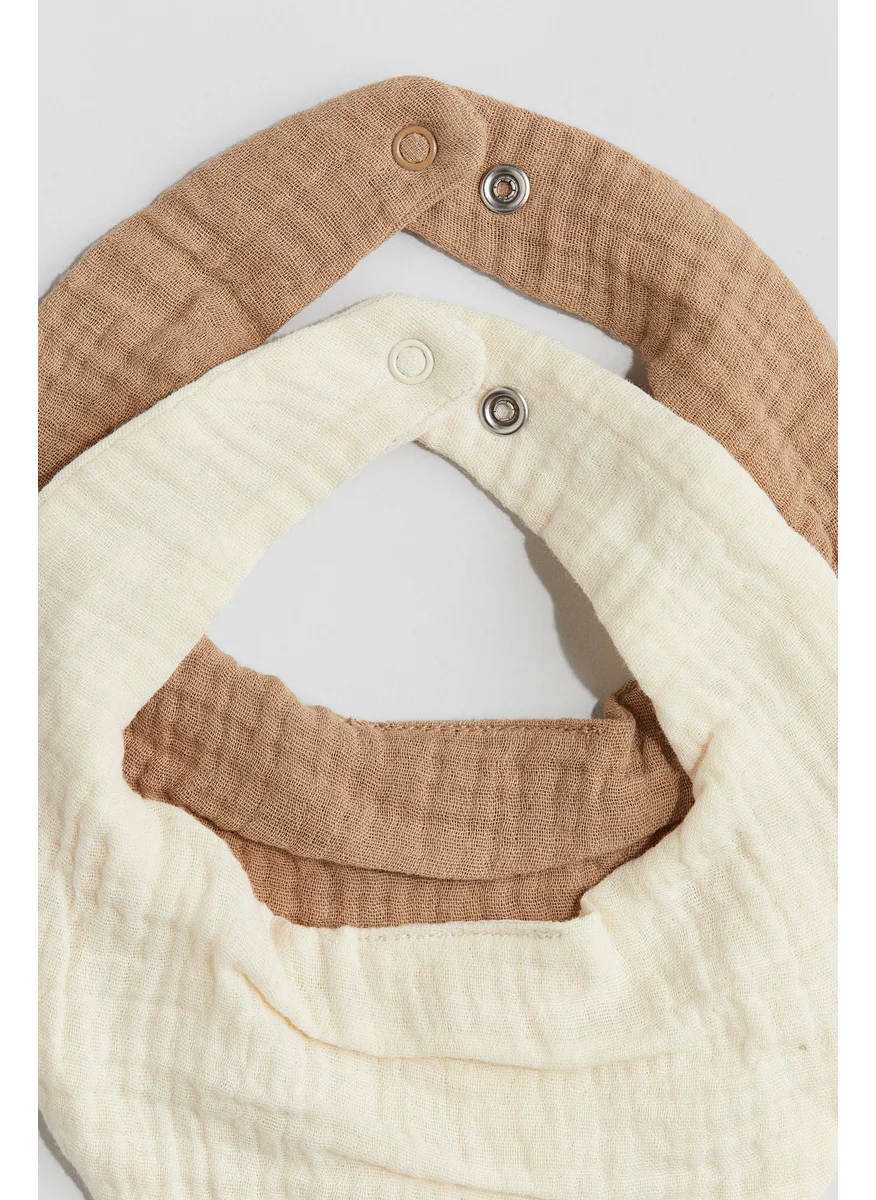 اتش اند ام 2-Pack Triangular Muslin Scarves