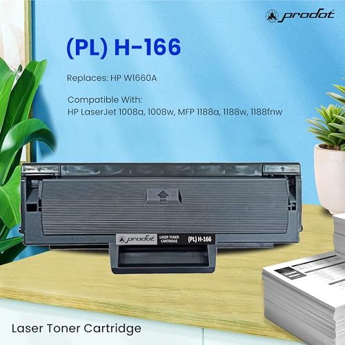 ProDot 166 Toner Cartridge Replaces HP W1660A Compatible with HP Laser 1008a/1008w/MFP 1188a/1188w/1188fnw I 1500 Page Yield I 1 Year Warranty (1 PC) - Image 2