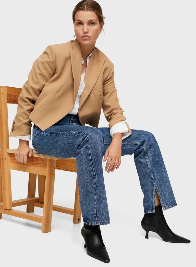 MANGO Casual Mid Heel Ankle Boots