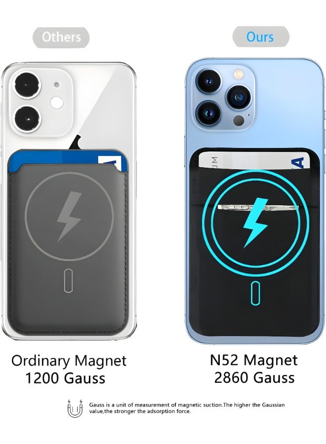 Double Pocket Elastic Magnetic Card Wallet for iPhone 15,14,13,12 Series for Men  - Image 5