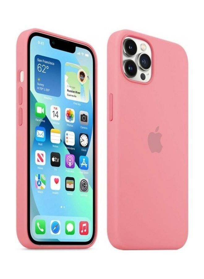 غطاء حماية واقٍ من السيليكون الناعم لهاتف iPhone 13 Pro Max وردي طباشير - Image 2