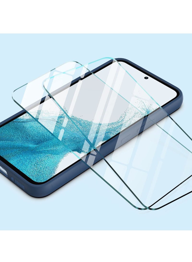 بورتوني جراب Galaxy A34 5G مع عبوتين واقي شاشة من الزجاج المقوى من الألياف الدقيقة وغطاء هاتف واقٍ من السيليكون السائل الناعم المقاوم للصدمات لهاتف Samsung Galaxy A34 5G - Image 4