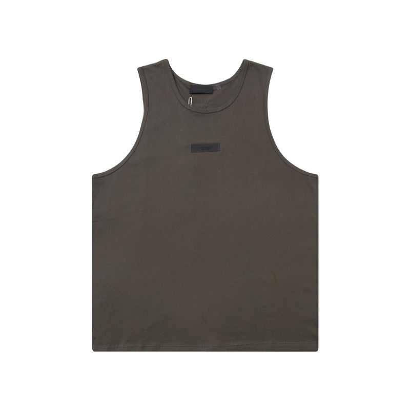 Multi-Line Fog Icon Trendy Loose High Street Sleeveless Casual Vest Short-Sleeved Round Neck T-Shirt For Men And Women With - Image 1