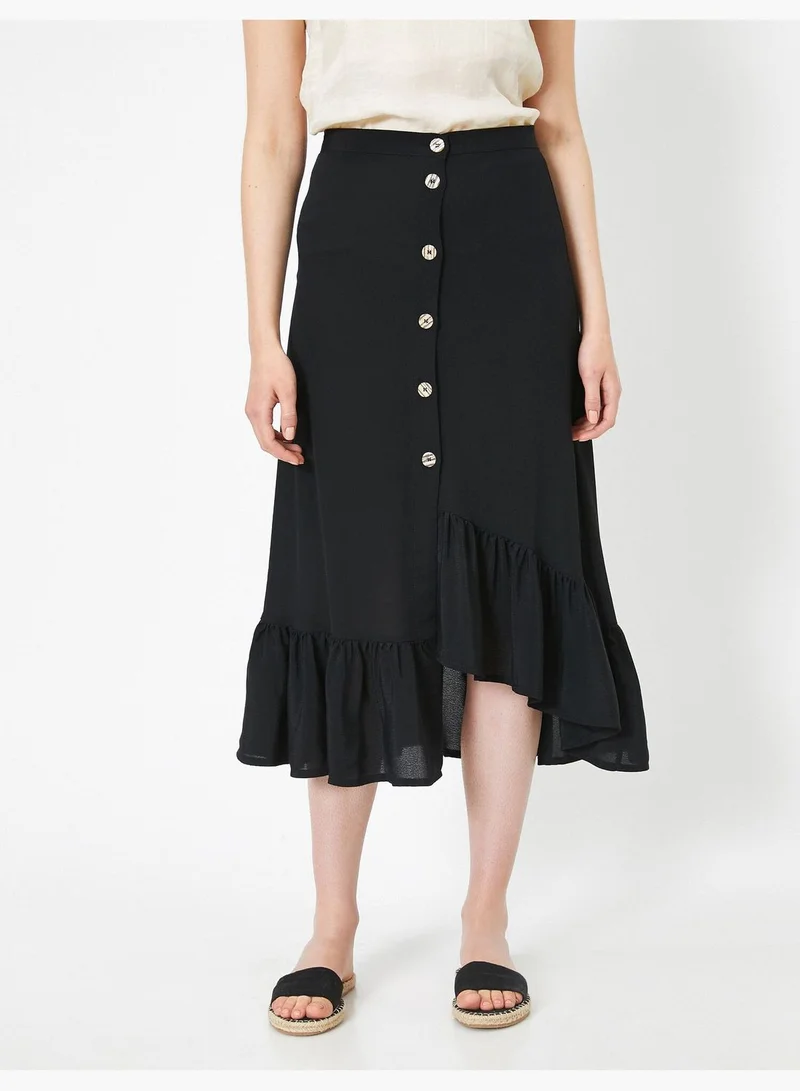 KOTON Button Detailed Skirt