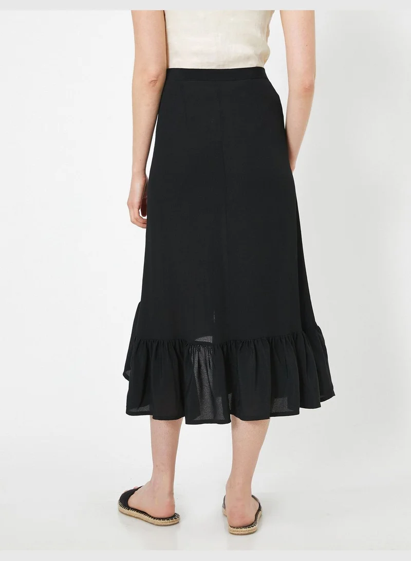 KOTON Button Detailed Skirt