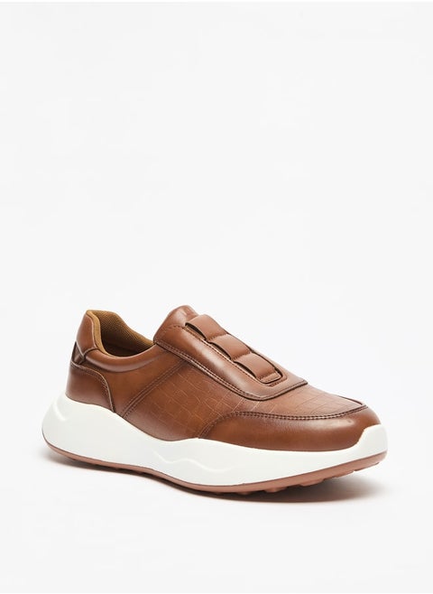 Men's Textured Slip-On Sneakers