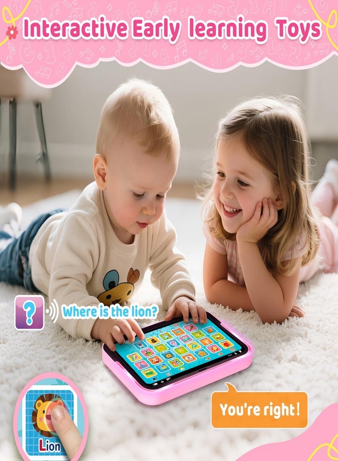 GMAOPHY Learning Toy for Kids 1 2 3 Year Old Boys Girls, Learning Laptop for Toddlers 1-3, Interactive Educational Toys with Music Sounds Lights, Christmas Birthday Gifts for Baby Kids Age 12-18 Months, Pink - Image 4