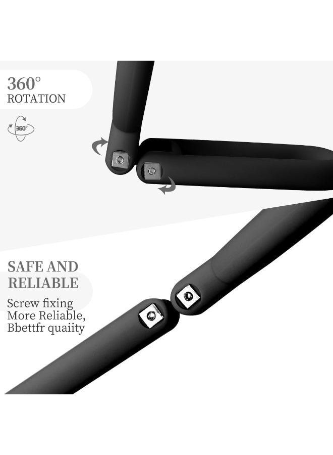 Decorhills Double Side Folding Hand Mirror for Women – 30X Magnification Dual-Sided Makeup Mirror with Adjustable Handle – Travel Portable Table Desk Mirror for Shaving, Skincare & Beauty Routine - Image 3