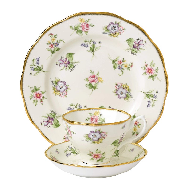 Royal Albert 100 Years 1920 3Piece Set Teacup Saucer  Plate 8