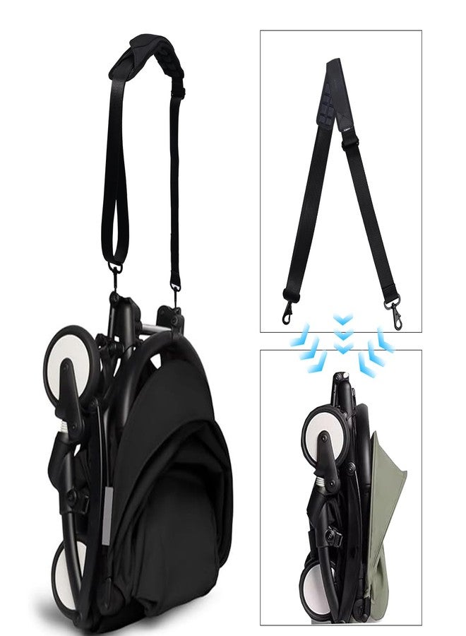 RLSOCO أحزمة عربة RLSOCO لبيبيزن يوي/يوي2/يوي3/يويا/يويو/زوي، صفقة حزام حمل العربة للآباء، في الهواء الطلق، سفر بالطائرة (أسود) - Image 5
