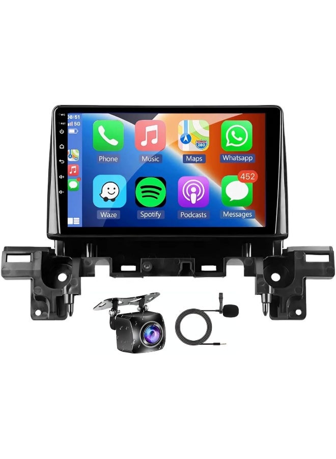 Vierex Fit Mazda CX-5 Car Stereo CX5 Android Screen 2017-2023 With Apple Carplay Android Auto Wireless WiFi DSP FM&AM BT AHD Camera Included Fast Interface QLED (4+32GB Carplay 8CORE) - Image 1