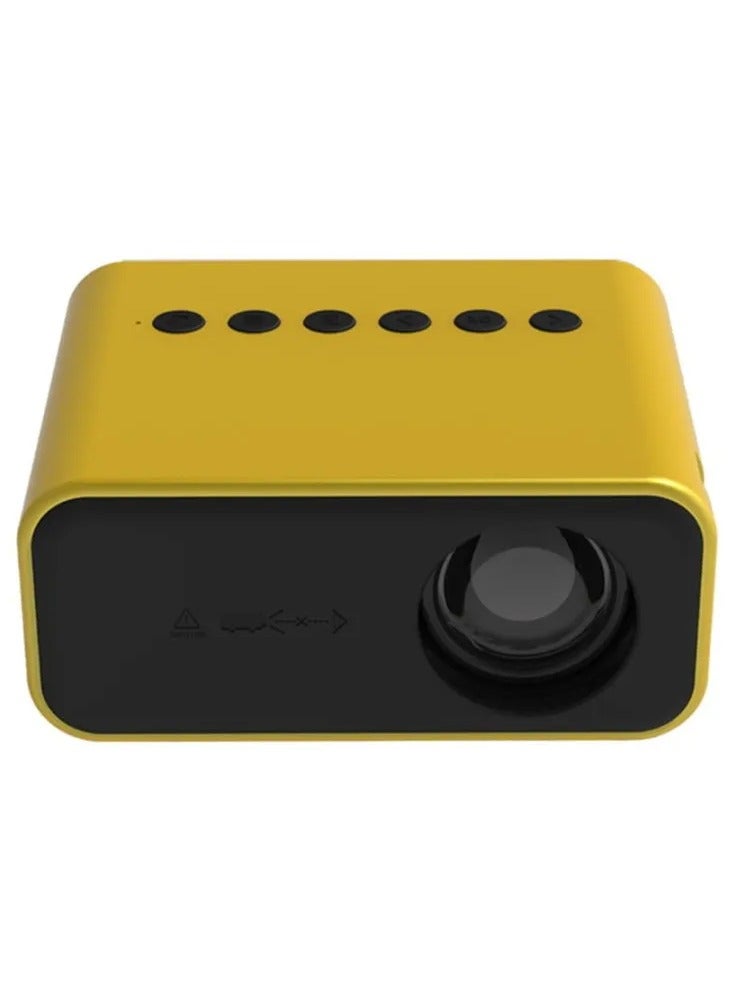 New T500 Mini Projector 1920x1080P 80 Lumens Mini Home Theater LED HD Digital Portable Projector With Remote Control & Adaptor - Image 1