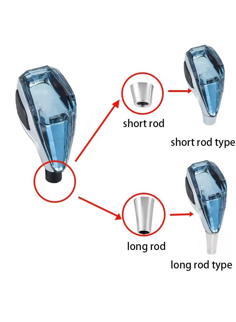 WINCA 7 Colors Crystal Gear Lever knobs with logo Touch Activated Ultra LED Light Illuminated Gear Shift Knob,Fits for Most Cars with Button-Less Operated Shifter (NISSAN) - Image 4