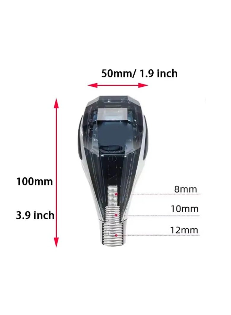 WINCA 7 Colors Crystal Gear Lever knobs with logo Touch Activated Ultra LED Light Illuminated Gear Shift Knob,Fits for Most Cars with Button-Less Operated Shifter (NISSAN) - Image 5