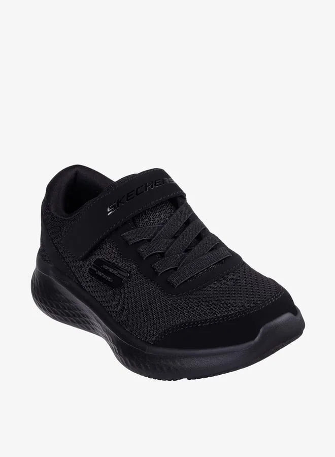 سكيتشرز Boys Textured Sports Shoes With Hook And Loop Closure - Skech Lite Pro