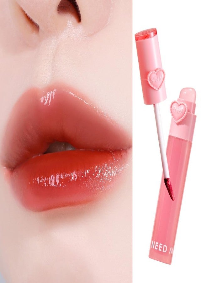 YNM Heart Jelling Tint (05 PEPPER JELLING, 0.09 oz) Silicone Lip Brush Included, K-Beauty, Non-Sticky, Moisturizing, Smudge-Proof, Korean Lip Tint, Long-Lasting, Vivid Color - Image 1
