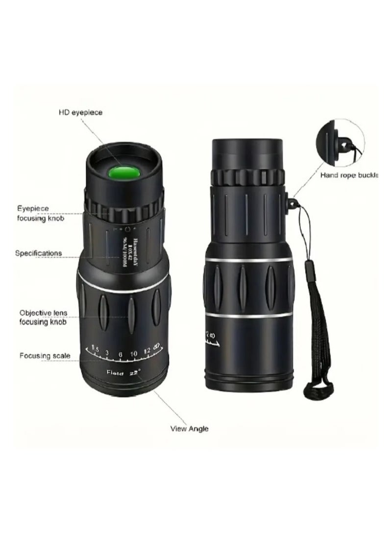 High-Power Monocular Telescope – Dual Focus Optical Zoom Scope for Outdoor Adventures, Wildlife Observation, Hiking, and Stargazing - Image 5