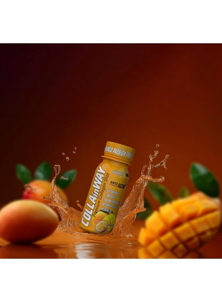 COLLAinWAY Premium Collagen Shot Mango Passion Fruit 77ml x 12 Bottles - Image 5