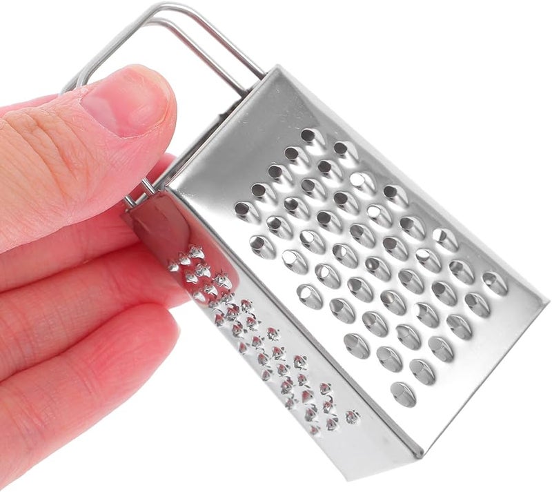 Stainless Steel 4 Sided Handheld Cheese Grater For Vegetables Potatoes Citrus Zesting - Image 4