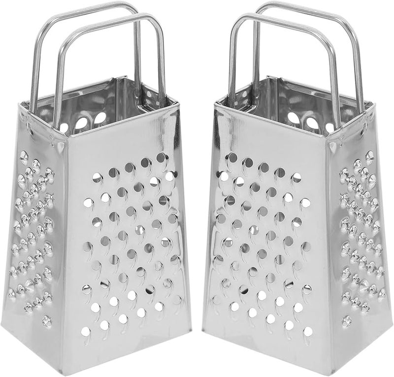 Stainless Steel 4 Sided Handheld Cheese Grater For Vegetables Potatoes Citrus Zesting - Image 1