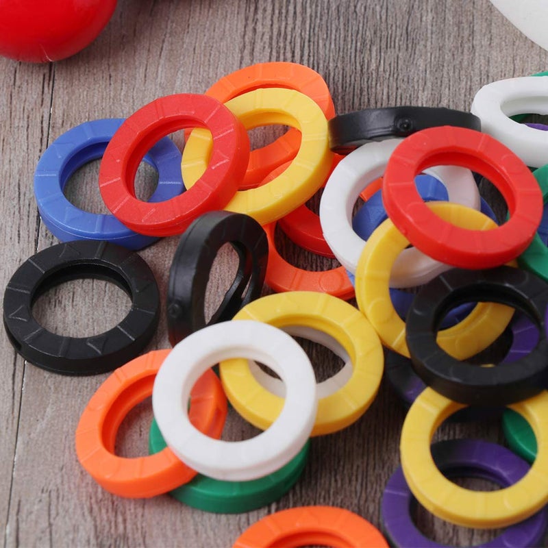 24Pcs Key Sleeve Rings Identifier Labels Color Coded for Organization - Image 5