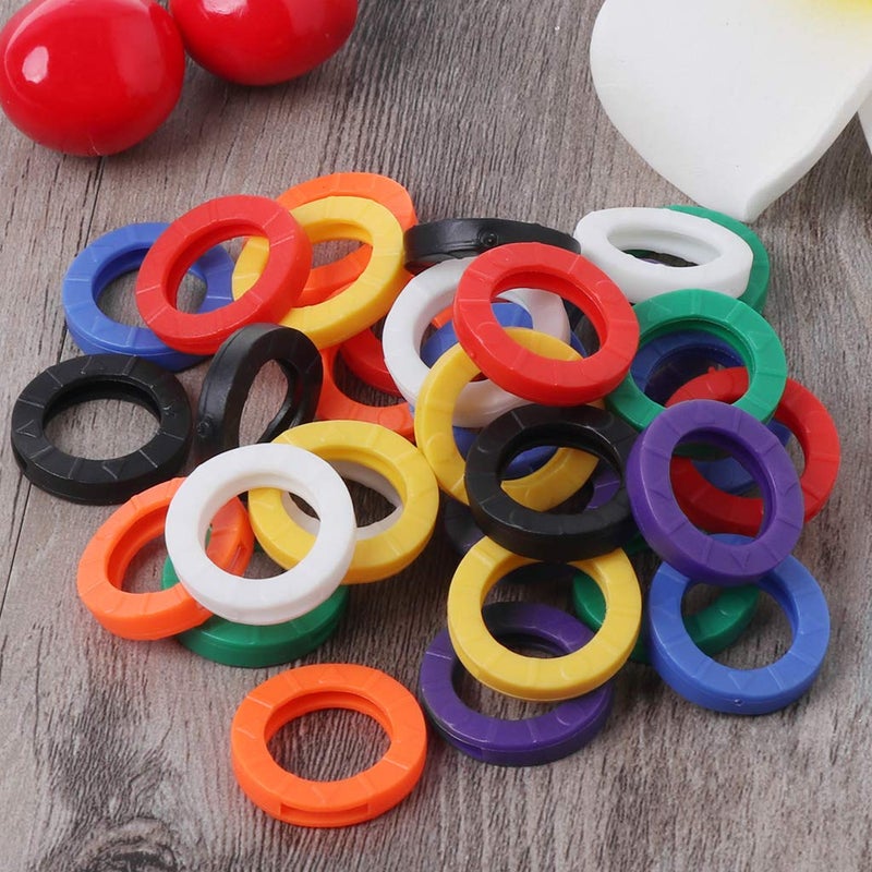 24Pcs Key Sleeve Rings Identifier Labels Color Coded for Organization - Image 4