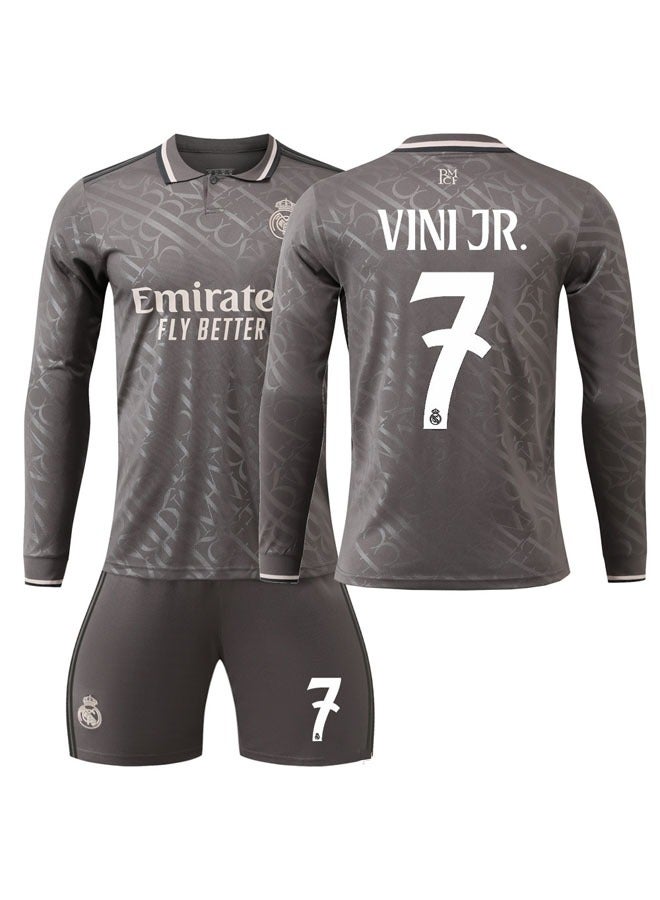 general 2024-2025 Real Madrid VINI JR #7 Long Sleeve Football Training Uniform, Football Tracksuit Set, Football Jersey/Pants Set Kids Size & Adult Size, Gift for Fan Friends  - Image 1