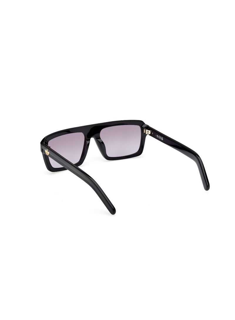ADIDAS FULL RIM UNISEX SQUARE BLACK ACETATE SUNGLASSES - Image 3